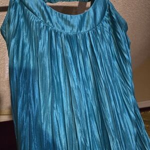 Bwear Turquoise Pleated Dress